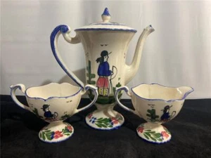 Blue Ridge China French Peasant Chocolate Coffee Pot Pedestal Creamer Sugar Bowl - Picture 1 of 1
