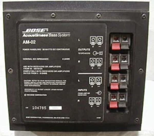Bose Acoustimass AM-02 Bass Passive Subwoofer Speaker System Tested Black . - Picture 1 of 3
