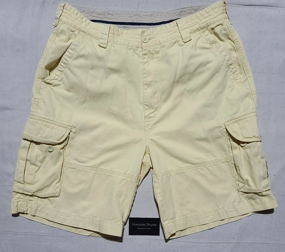 Pantalones Cortos de Carga Heritage Consensus Para Hombre Calce Relajado Clásicos Amarillos Talla 38, De Colección Foto 1 de 4