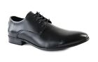 Zasel Bobby Black Lace Up Dress Work Men Synthetic Leather Shoes
