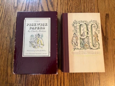Charles Dickens PICKWICK PAPERS  Boxed Illustrated Modern Library Edition 1943 — 第 1/4 张图片