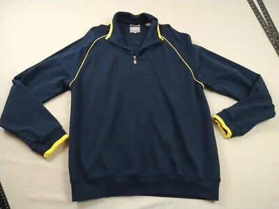 Chaqueta Pullover Deportiva Bolle Damas L Azul Marino 1/4 Cremallera Manga Larga Ligera Cálida Foto 1 de 4