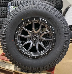 4 18X9 Fuel Rebel D680 Gray Wheels 35" Atturo AT Tires 6X135 Ford F150 Raptor - Picture 1 of 4