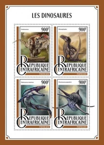 2016 Centrafrique - Dinosaurs. Y&T: 4745-4748; Michel: 6630-6633 - Picture 1 of 1