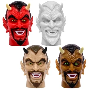 Set of 4 Male Devil Heads for 8 Inch Type S Retro Action Figures - Picture 1 of 1