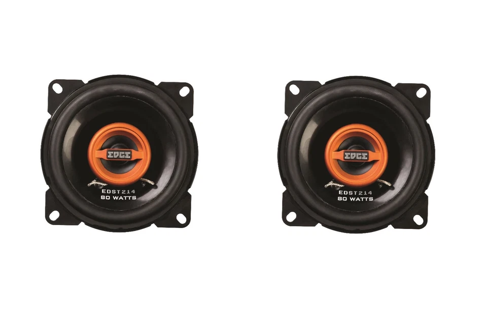 Edge EDST214 4" / 10cm / 100mm 2 way 80 watts Car Van Dash Door Audio Speakers - Image 1 of 1