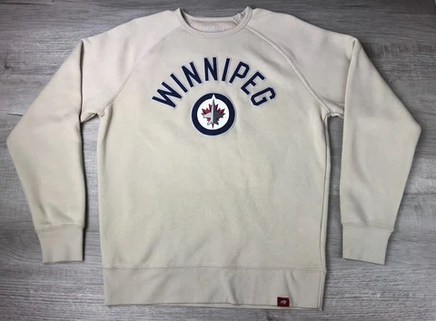 Winnipeg Jets Sweatshirt Sportiqe Apparel Co. Beige Women’s Size Medium Cover