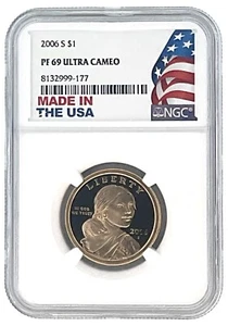 2006 S Sacagawea Dollar NGC PF69 Ultra Cameo Made In USA Holder - Picture 1 of 2