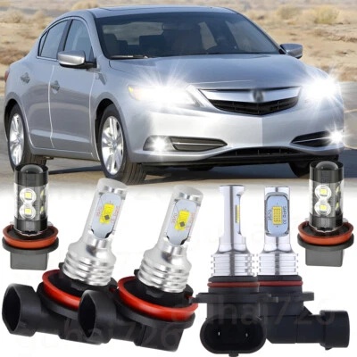 For Acura ILX 2013 2014 2015 - 6PC 6000K Combo LED Headlight+Fog Light Bulbs Kit - Image 1 of 4