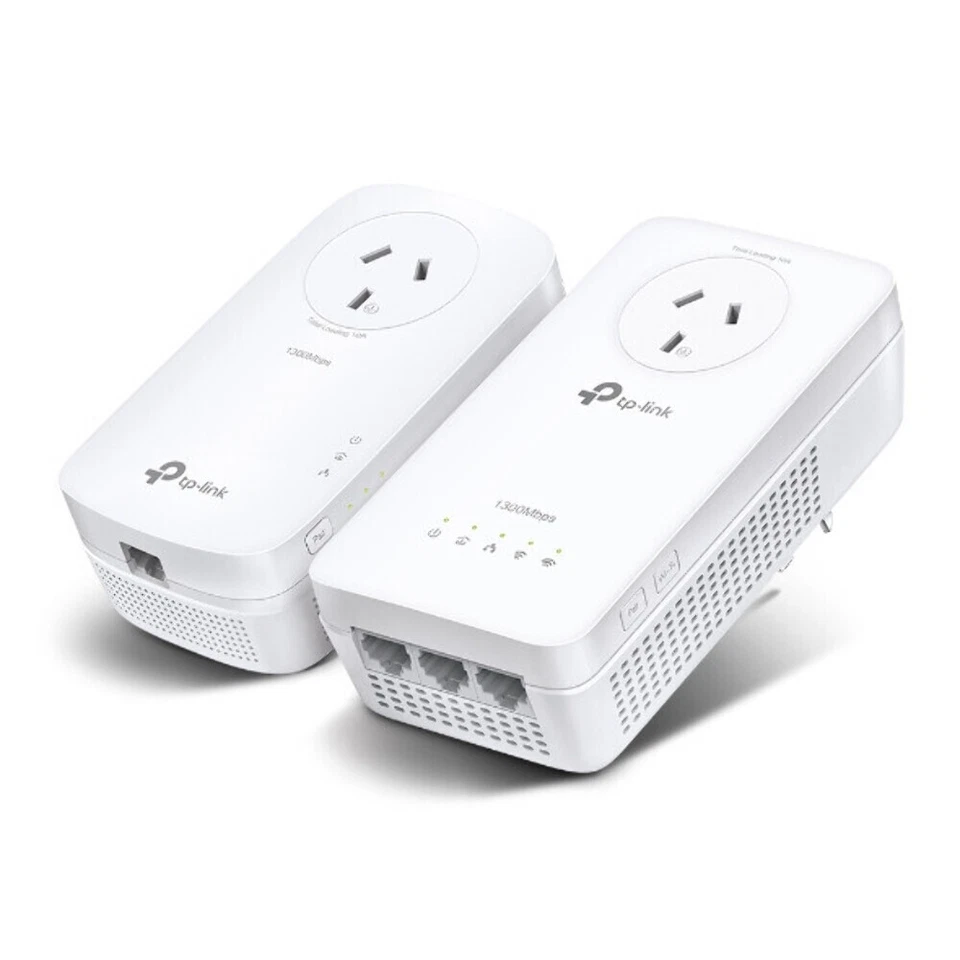 TP-Link TL-WPA8631PKIT AV1300 Gigabit Passthrough Powerline AC Wi-Fi Kit AV2 300 - Image 1 of 1