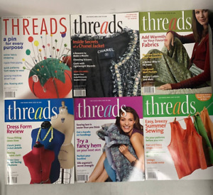 Threads, Lot of 6 Magazines, Issues 120-125, Aug/Sep 2005 - June/July 2006