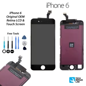 NEW Original Retina LCD & Digitiser Touch Screen Assembly FOR iPhone 6 - BLACK - Picture 1 of 3