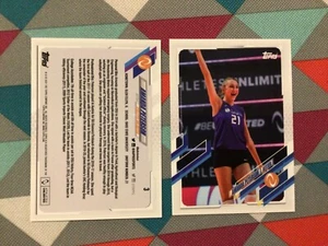 #3 Amanda Peterson RC Topps Set Break 2021 Athletes Unlimited Volleyball Ohio St - Picture 1 of 1