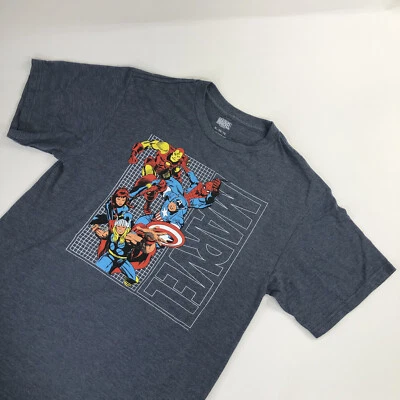 Camisa Marvel XLarge Juvenil Gris SpiderMan Capitán América Iron Man Camiseta Gráfica Foto 1 de 4