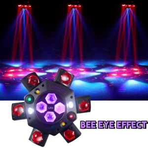 6 Arms Bee Eye LED Light Stage Moving Head Beam Light Laser DJ Disco Party Bar - Picture 1 of 8