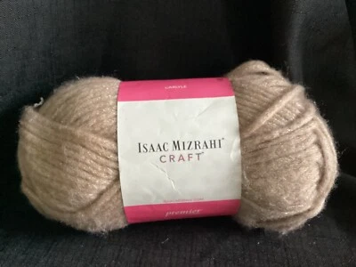 One Skein ISAAC MIZRAHI Premier Hilo Beige con Manchas Metálicas Doradas Foto 1 de 2