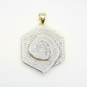 Cubic Zirkonia Anhänger BLÜTE 925 Silber 585 Bicolor vergoldet - Bild 1 von 5