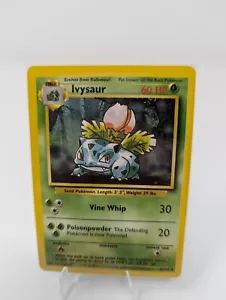 Ivysaur 30/102 Set Base Unlimited Non Comune 1999 Carta Pokemon WOTC QUASI NUOVA - Foto 1 di 1