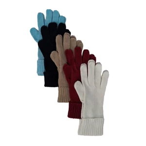 Women's Cute Plush Cuff Wrist Fashion Winter Gloves 6 pairs Warm and Comfy - Picture 1 of 6