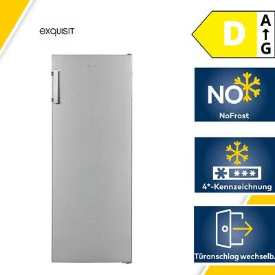 Exquisit GS231-NF-H-010D Stand gefrierschrank, 54 cm breit, 161L, NoFrost, Schne - Bild 1 von 4