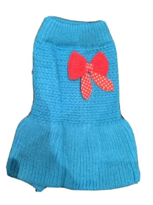 Pet Autumn Winter Sweater Knit Dog Cat Pullover pets back length 8" Size XS - Picture 1 of 5