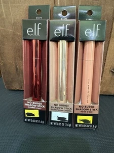 3 Pk - e.l.f. No Budge Shadow Stick, Perfect Pearl, Champagne Crystal, Rose Gold - Picture 1 of 11