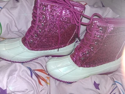 Botas Rosa Brillo Zapatos Azúcar 9m Rave Plur Foto 1 de 4