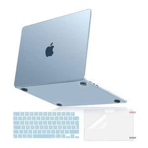 MOSISO Compatible with MacBook Air 15 inch Case Slim Hard Case Keyboard Sky Blue - Afbeelding 1 van 6