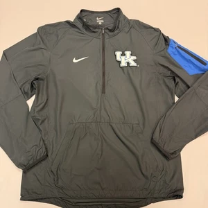 Kentucky Wildcats Mens Medium 1/2 Zip Pullover Nike Black UK Jacket EUC ๐๐ฅ - Picture 1 of 12
