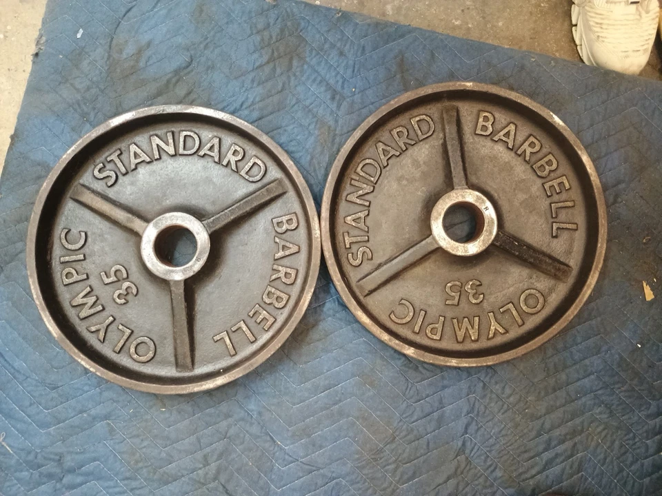 Ivanko M. Series 35lb Olympic weight plates “Unbranded”. Rare, Vintage. - Image 1 of 4