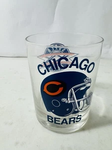 Vintage Chicago Bears Super Bowl XX 1986 NFL Football Whiskey Glas - Bild 1 von 3