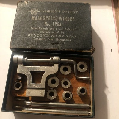 Винтажная пружинная моталка Kendrick and Davis 125 A Robbins патент G2U - Изображение 1 из 4