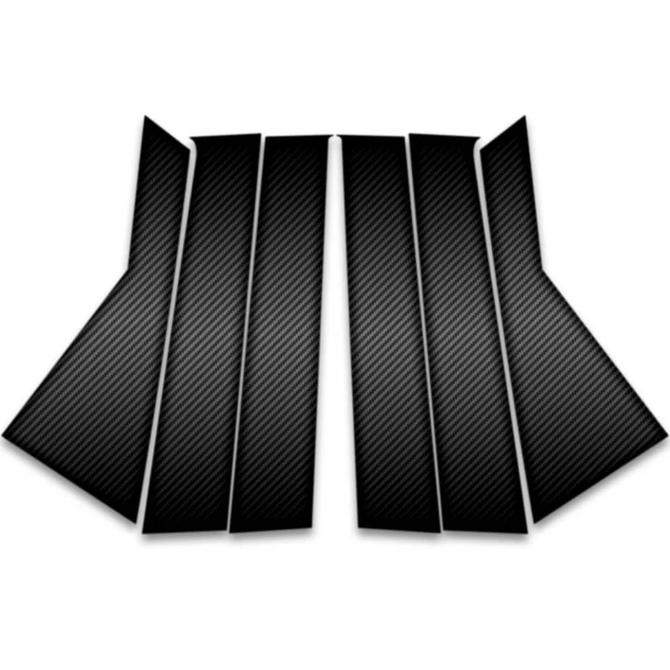 6pc Carbon Fiber Pillar Post Covers for 2009-2023 Dodge Journey - Image 1 of 1