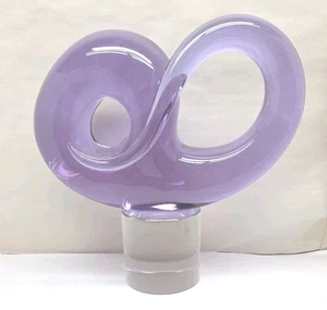 Livio Seguso AV Studio Abstrakte Amethyst Schleife Skulptur Kunst Glas Arte Vetro - Bild 1 von 13