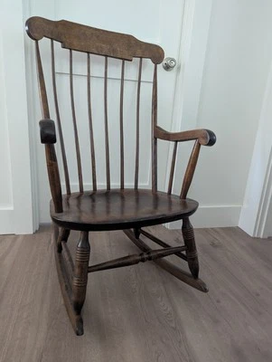 Nicholas & Stone  Solid Wood Rocking Chair - Image 1 of 2