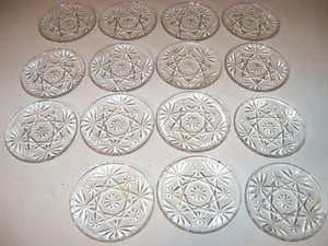 Anchor Hocking Early American Prescut Small Liner Plates 4 1/2”, set of 15, EUC - Picture 1 of 4