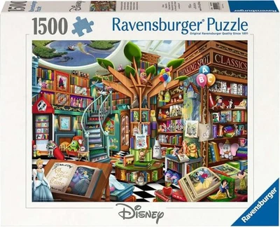Ravensburger Disney Bookstore of Wonders 1500 Pc Puzzle - NEW  - FREE shipping! - Image 1 of 2