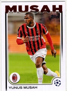 2025 Topps UEFA Champions League Yunus Musah No. 79 AC Milan - Bild 1 von 2