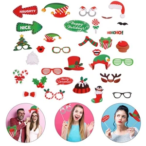 64PCS Holding Photo Prop Funny Xmas Party Toys Photography Prop Party Supplies - Picture 1 of 12