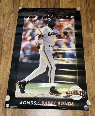 Barry Bonds LICENSE TO THRILL San Francisco Giants 1993 Costacos 23x35 POSTER - Image 1 of 4