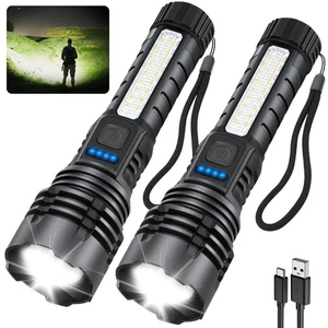 Rechargeable Flashlights High Lumens, 7Mode Flashlights Rechargeable, Super B... - Picture 1 of 7