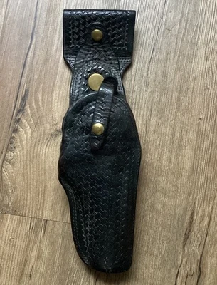 Funda revólver giratoria vintage HOYT cesta negra ruptura delantera Foto 1 de 4