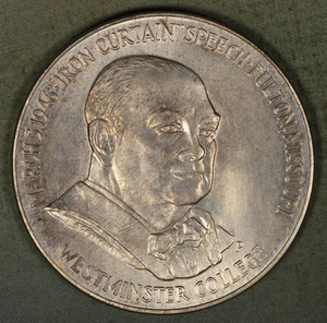 Rara medalla de plata Winston Churchill 1969-P como nueva de Estados Unidos sin circular - Imagen 1 de 5