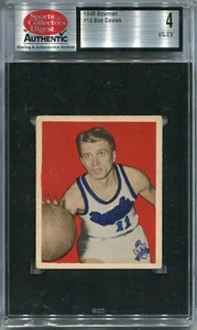 1948 Bowman #10 Bob Davies Rochester Royals - HOF Rookie Card - SCD 4 VG/Ex - Picture 1 of 2