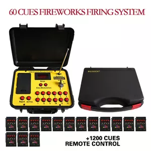 60 Cues ABS Waterproof Case Wireless Fireworks Firing system remote control fire - Picture 1 of 8