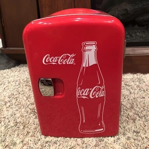 Classic Coca-Cola 6 Can Portable Mini Fridge Koolatron Exc Cond With Plug - Picture 1 of 7