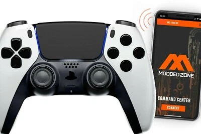 Soft White Smart Rapid Fire Custom Modded Controller compatible with PS5 FPS - Image 1 of 4