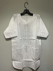 Vêtements africains pour hommes-Dashiki m-5X tout blanc