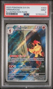 2023 Pokemon Scarlet & Violet Armarouge Illustration Rare 203/198 PSA 9 - Picture 1 of 2