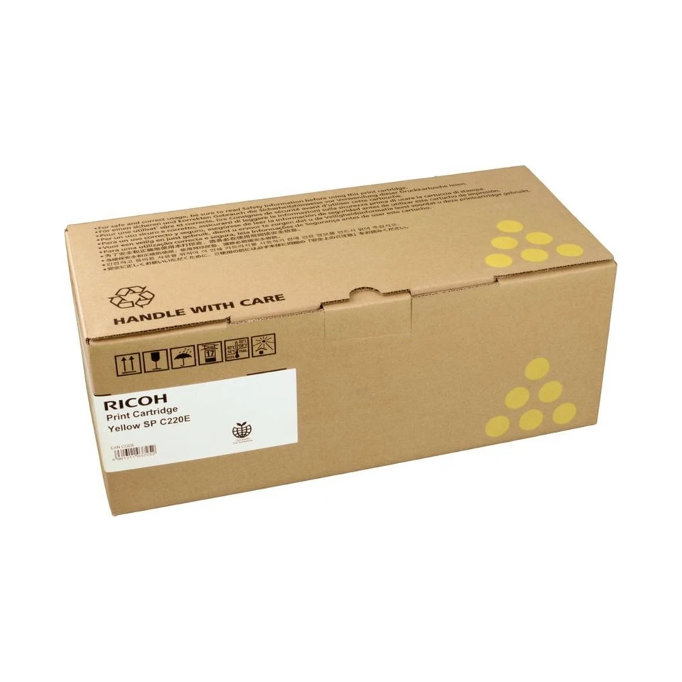 ORIGINALE TONER RICOH 407643 SP C220E YELLOW PER Ricoh Aficio SP-C240dn - Immagine 1 di 1